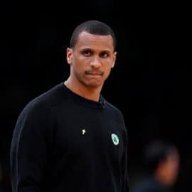 Boston Celtics head coach Joe Mazzulla.