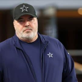 Dallas Cowboys head coach Mike McCarthy before the 2024 NFC wild card game
