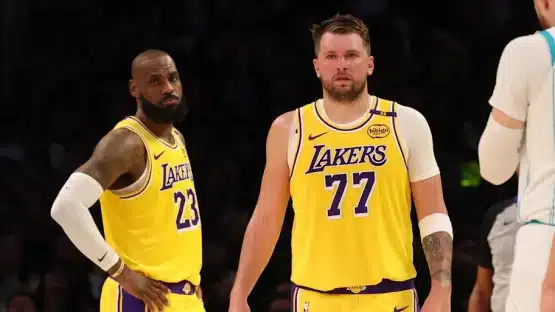LeBron James and Luka Doncic