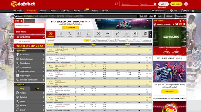 Dafabet asian handicap betting site Malaysia