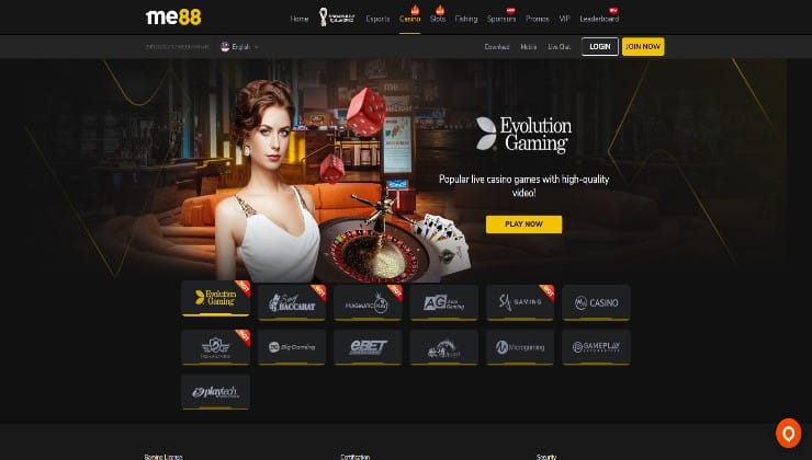 ME88 live casino malaysia 