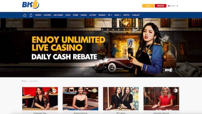 bk8 live casino Malaysia