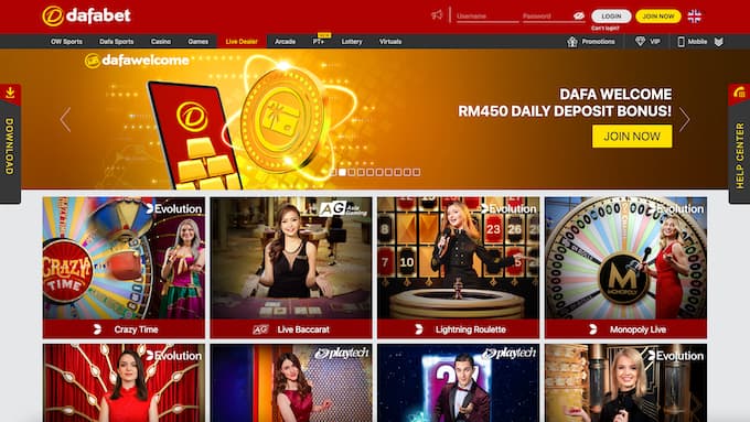 dafabet live casino Malaysia